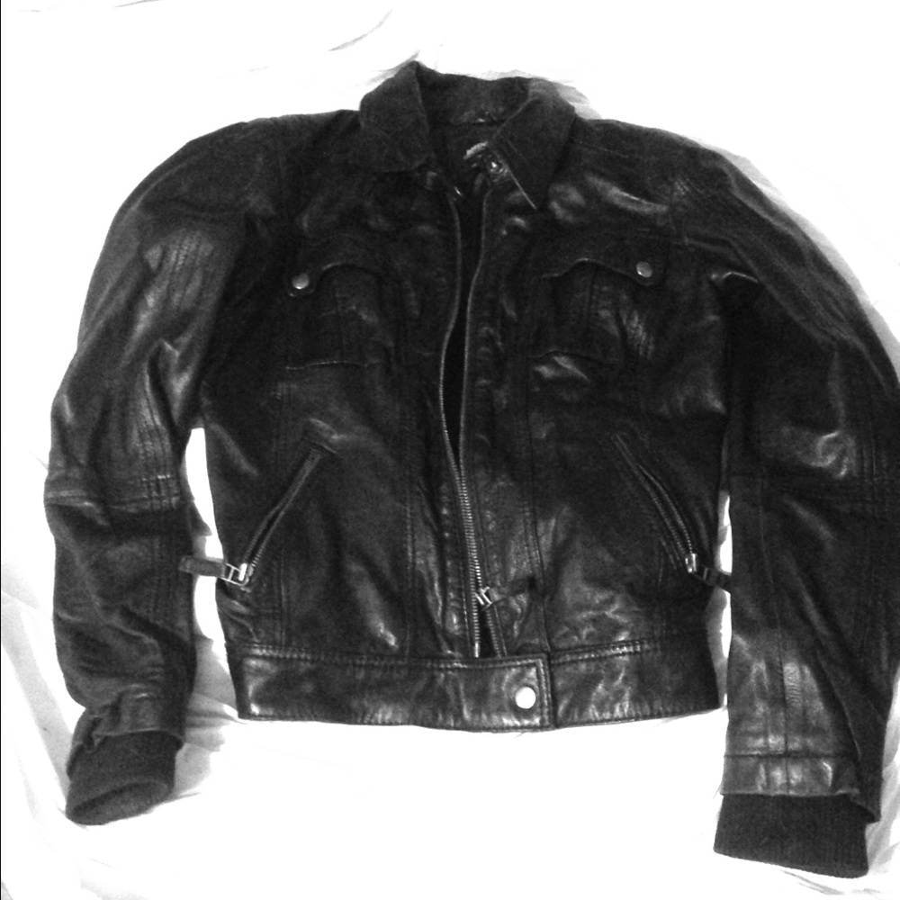 Bershka Black Leather Jacket